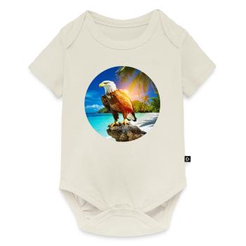Eagle at Eagle Beach Aruba Summer Vacation - Baby Premium short-sleeve bodysuit - off white - Front