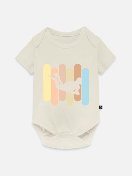 Bodyboarding - Baby Premium Kurzarmbody - Naturweiß