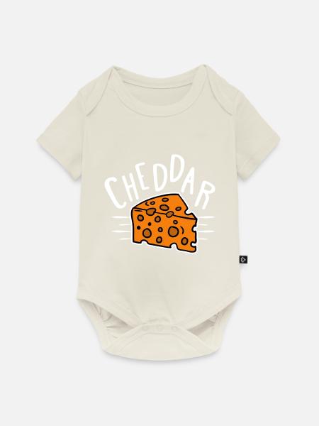 Cheddar Cheese - Baby Premium Kurzarmbody - Naturweiß