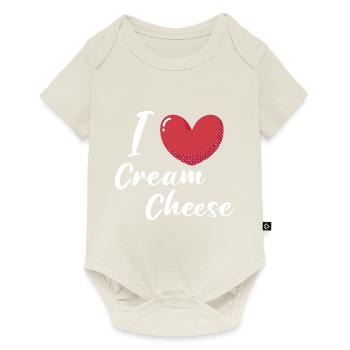 I Love Cheese - Baby Premium Kurzarmbody - Naturweiß - Vorne