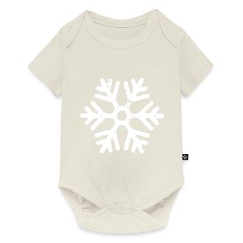 flocon de neige - Body à manches courtes Premium Bébé - blanc cassé - Devant