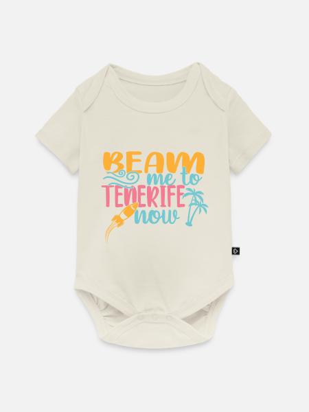 Teneriffa - Baby Premium Kurzarmbody - Naturweiß
