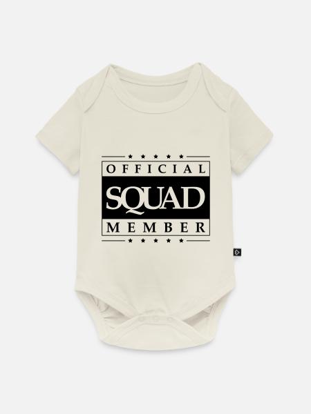 Squad member - Baby Premium Kurzarmbody - Naturweiß