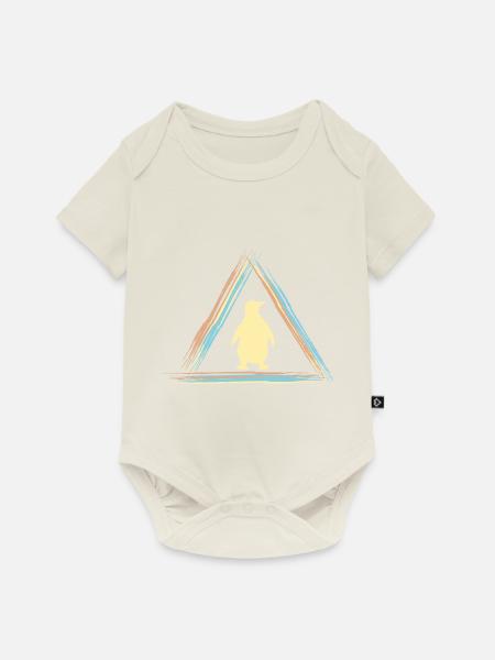 Pinguin - Baby Premium Kurzarmbody - Naturweiß