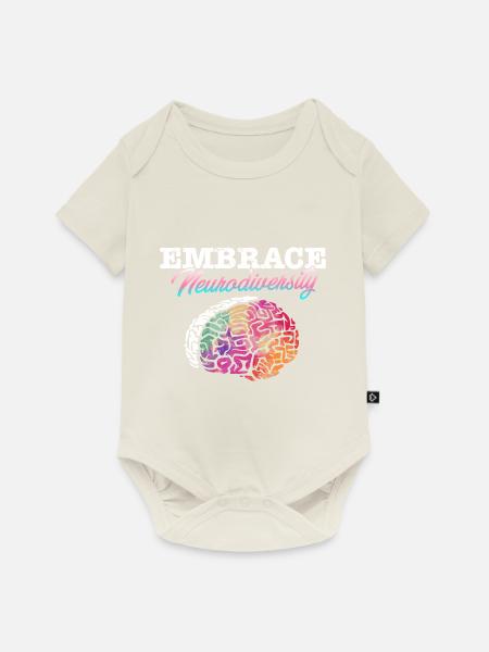 Autism Awareness I ADHD I ASD I Embrace - Baby Premium Kurzarmbody - Naturweiß