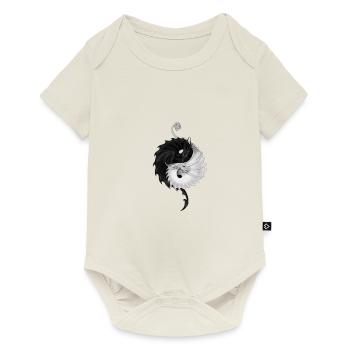Yin yang dragons - Baby Premium short-sleeve bodysuit - off white - Front