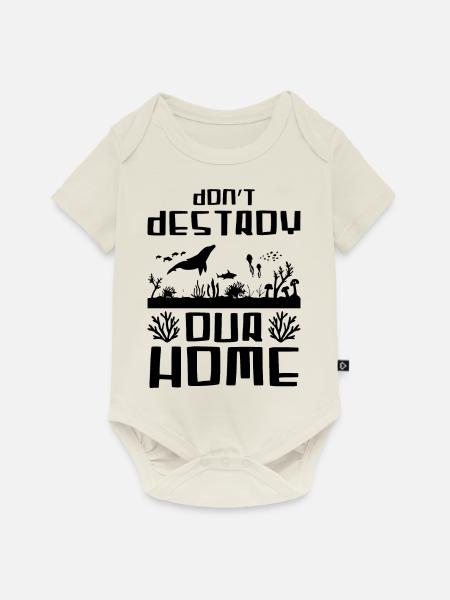 Tierschutz Ozean - Baby Premium Kurzarmbody - Naturweiß