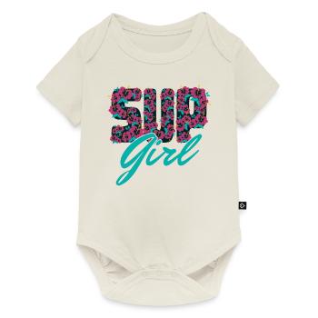 SUP Girl pour les filles et les femmes de Stand Up Paddle - Body à manches courtes Premium Bébé - blanc cassé - Devant