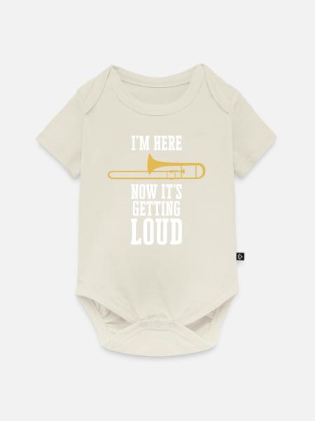 Posaune - Baby Premium Kurzarmbody - Naturweiß