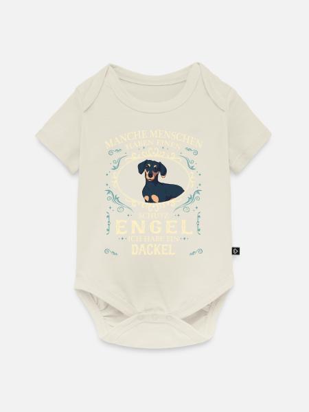 Dackel Dachshund Hund Hundehalter - Baby Premium Kurzarmbody - Naturweiß