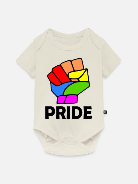 Pride - Baby Premium Kurzarmbody - Naturweiß