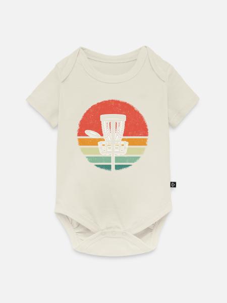 Frisbee Disc Golf - Baby Premium Kurzarmbody - Naturweiß