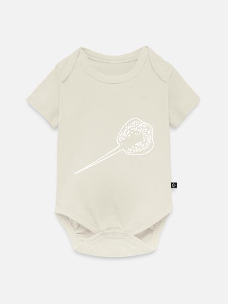 Blaupunkt Rochen - Baby Premium Kurzarmbody - Naturweiß