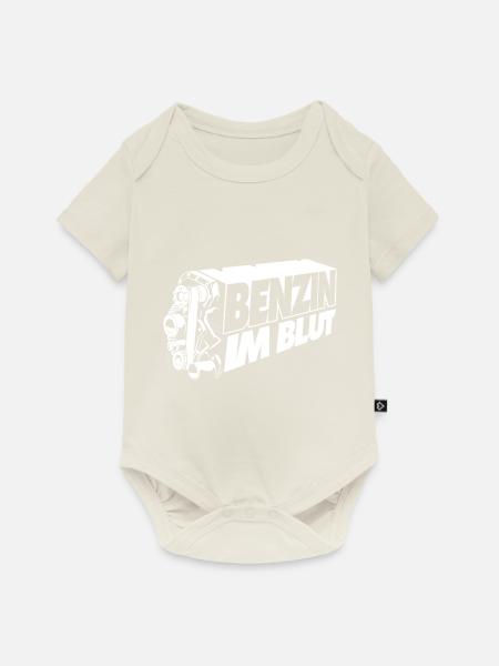 Benzin im Blut - Baby Premium Kurzarmbody - Naturweiß