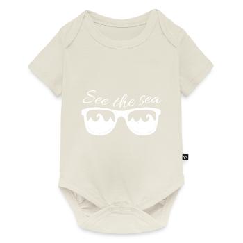 Surfing surfers surfing Hawaii water sports - Baby Premium short-sleeve bodysuit - off white - Front