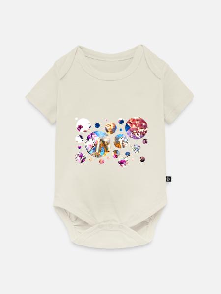 Budda - Baby Premium Kurzarmbody - Naturweiß