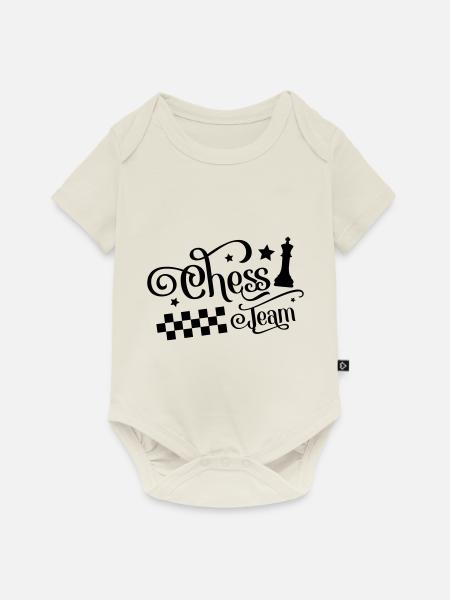chess team - Baby Premium Kurzarmbody - Naturweiß