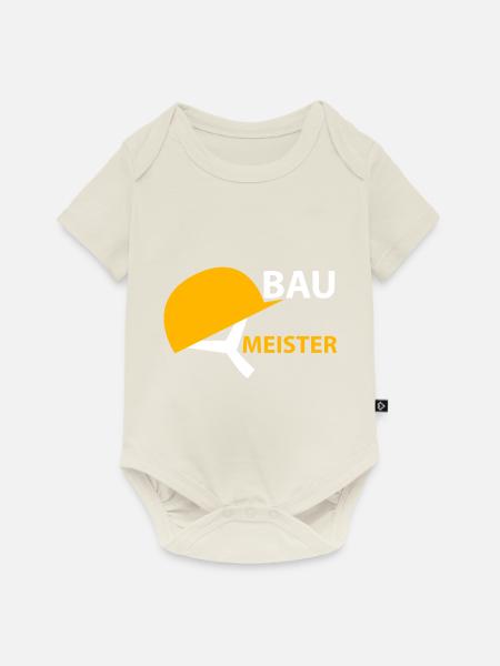 Baumeister Bauarbeiter - Baby Premium Kurzarmbody - Naturweiß