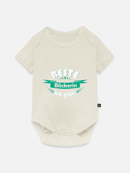 Bäckerin - Baby Premium Kurzarmbody - Naturweiß