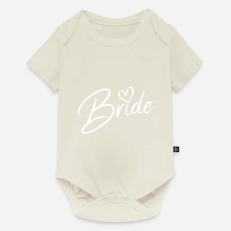 Braut Crew - Team Bride Junggesellinnenabschied - Body à manches courtes Premium Bébé - blanc cassé