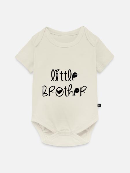 Little Brother - Baby Premium Kurzarmbody - Naturweiß