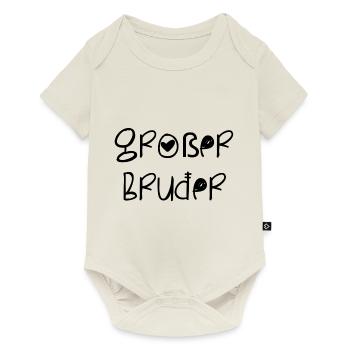 Großer Bruder - Baby Premium Kurzarmbody - Naturweiß - Vorne