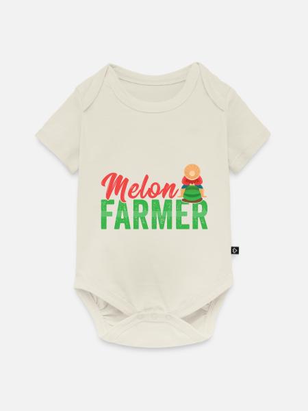 Watermelon Farmer - Baby Premium Kurzarmbody - Naturweiß