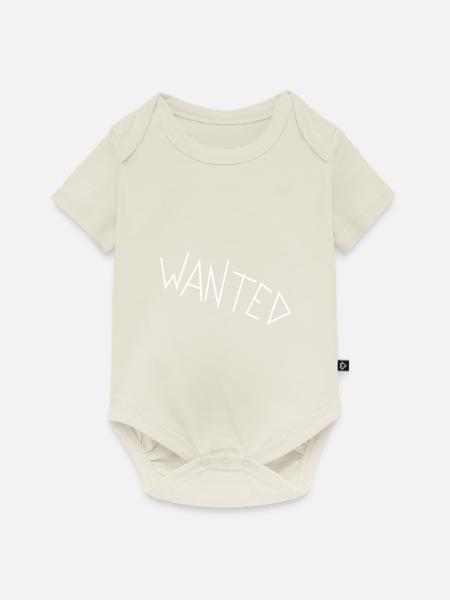 Wanted - Baby Premium Kurzarmbody - Naturweiß