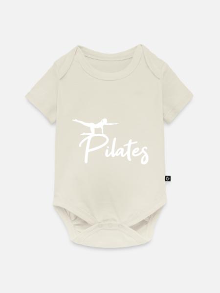 Pilates - Baby Premium Kurzarmbody - Naturweiß