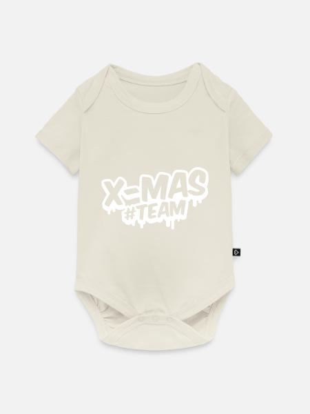 xmas team christmas - Baby Premium Kurzarmbody - Naturweiß
