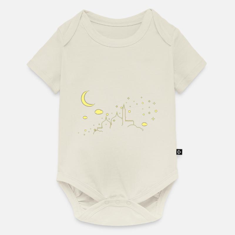 Moschee - Baby Premium Kurzarmbody - Naturweiß