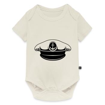 cap sailor sailor captain - Baby Premium short-sleeve bodysuit - off white - Front