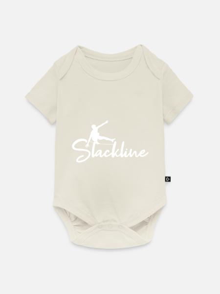 Slackline - Baby Premium Kurzarmbody - Naturweiß