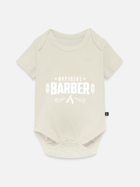 barber friseur - Baby Premium Kurzarmbody - Naturweiß