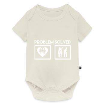 Funny Problem Solved Divorce - Baby Premium Kurzarmbody - Naturweiß - Vorne