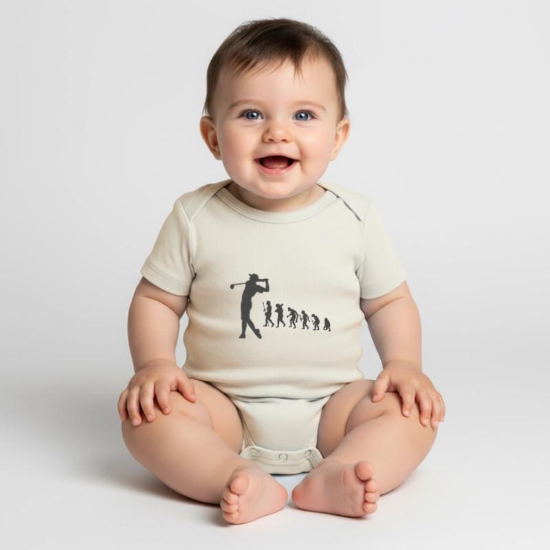 Evolution Golf Golfeur tee Evolution Body à manches courtes Premium Bébé