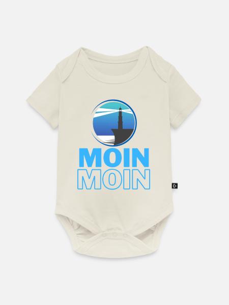 MOIN MOIN - Baby Premium Kurzarmbody - Naturweiß