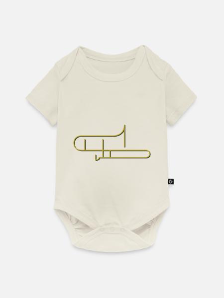 Posaunen Design - Baby Premium Kurzarmbody - Naturweiß