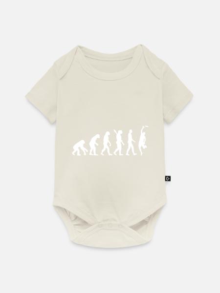 The Frisbee Evolution - Baby Premium Kurzarmbody - Naturweiß