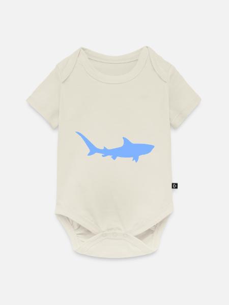 Tigerhai - Baby Premium Kurzarmbody - Naturweiß