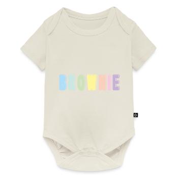 Brownie - Baby Premium short-sleeve bodysuit - off white - Front