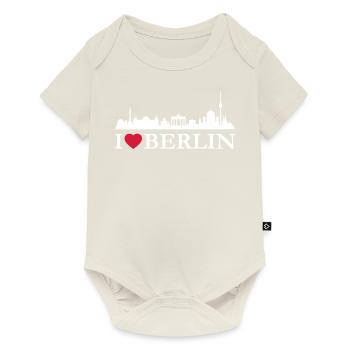 J'aime Berlin - Body à manches courtes Premium Bébé - blanc cassé - Devant