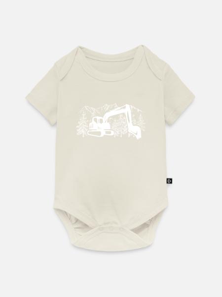 Baggerfahrer geschenkideen - Baby Premium Kurzarmbody - Naturweiß