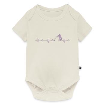 Idées cadeaux Curling Heartbeat - Body à manches courtes Premium Bébé - blanc cassé - Devant