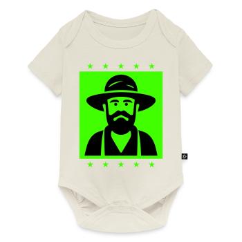 Agriculteur Silhouette de fermier - Body à manches courtes Premium Bébé - blanc cassé - Devant