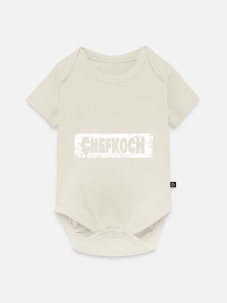 Chefkoch - Baby Premium Kurzarmbody - Naturweiß
