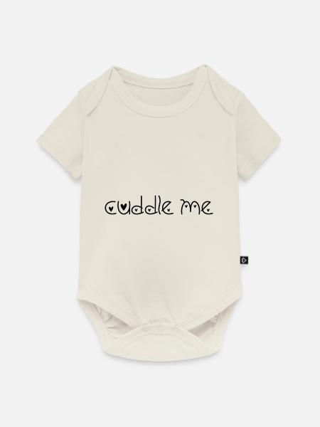 Cuddle Me - Baby Premium Kurzarmbody - Naturweiß