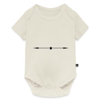 stern strich - Baby Premium Kurzarmbody - Naturweiß - Vorne