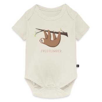 Faultier Sloth Fremclimber - Baby Premium Kurzarmbody - Naturweiß - Vorne