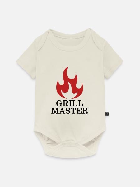 Grill Master - Grill Chef - Baby Premium Kurzarmbody - Naturweiß